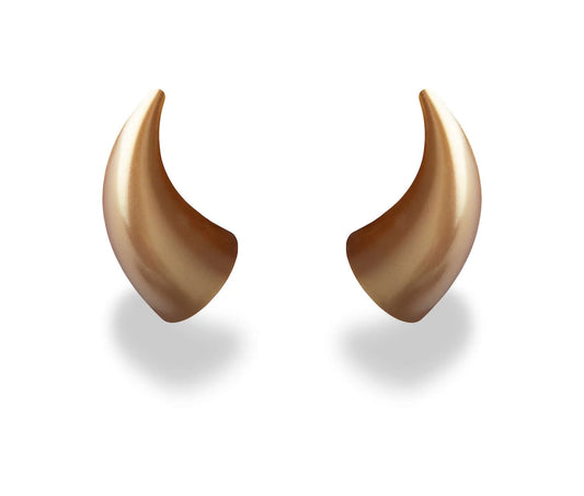 MagNeatOhz: Large Gold Devil Horns for Helmet