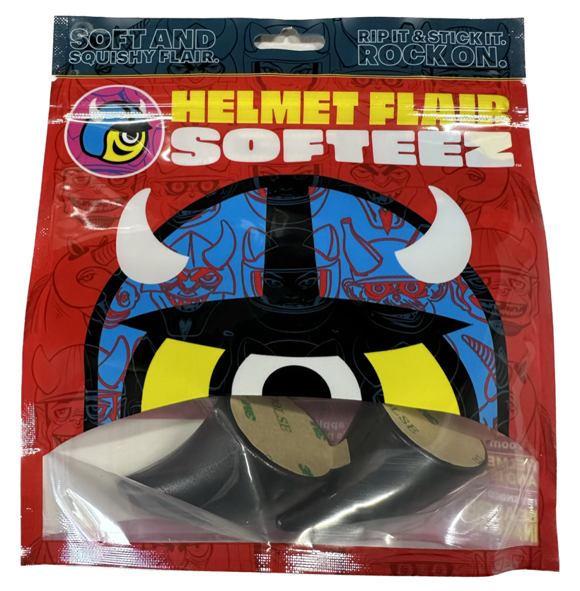 Softeez: Black Devil Horns for Helmet