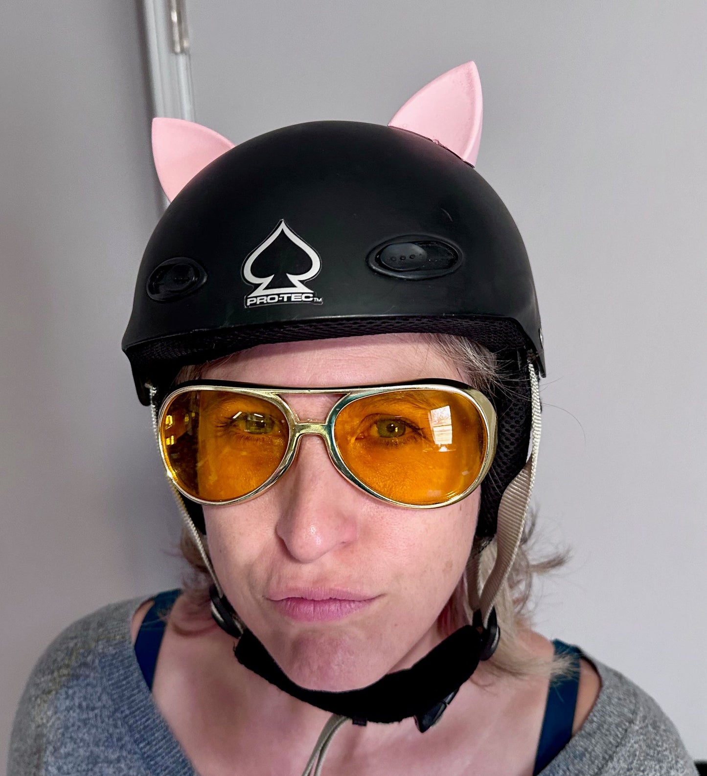 Softeez: Soft Pink Cat Ears for Helmet