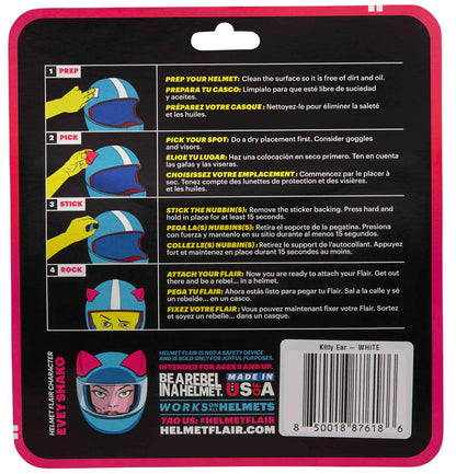 MagNeatOhz: Cat Ears for Helmet Black