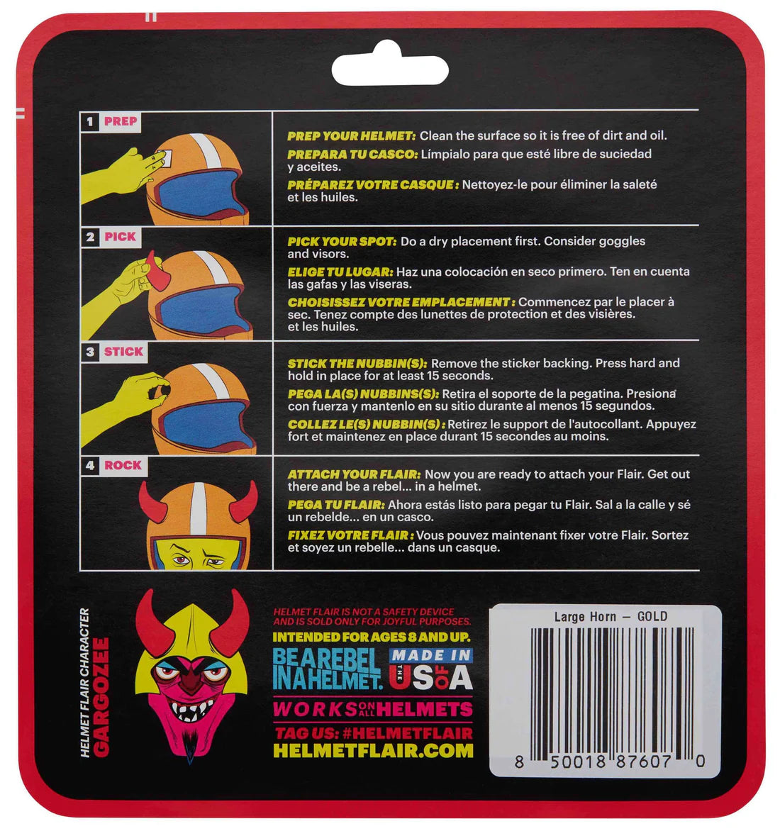 MagNeatOhz: Large Red Devil Horns for Helmet