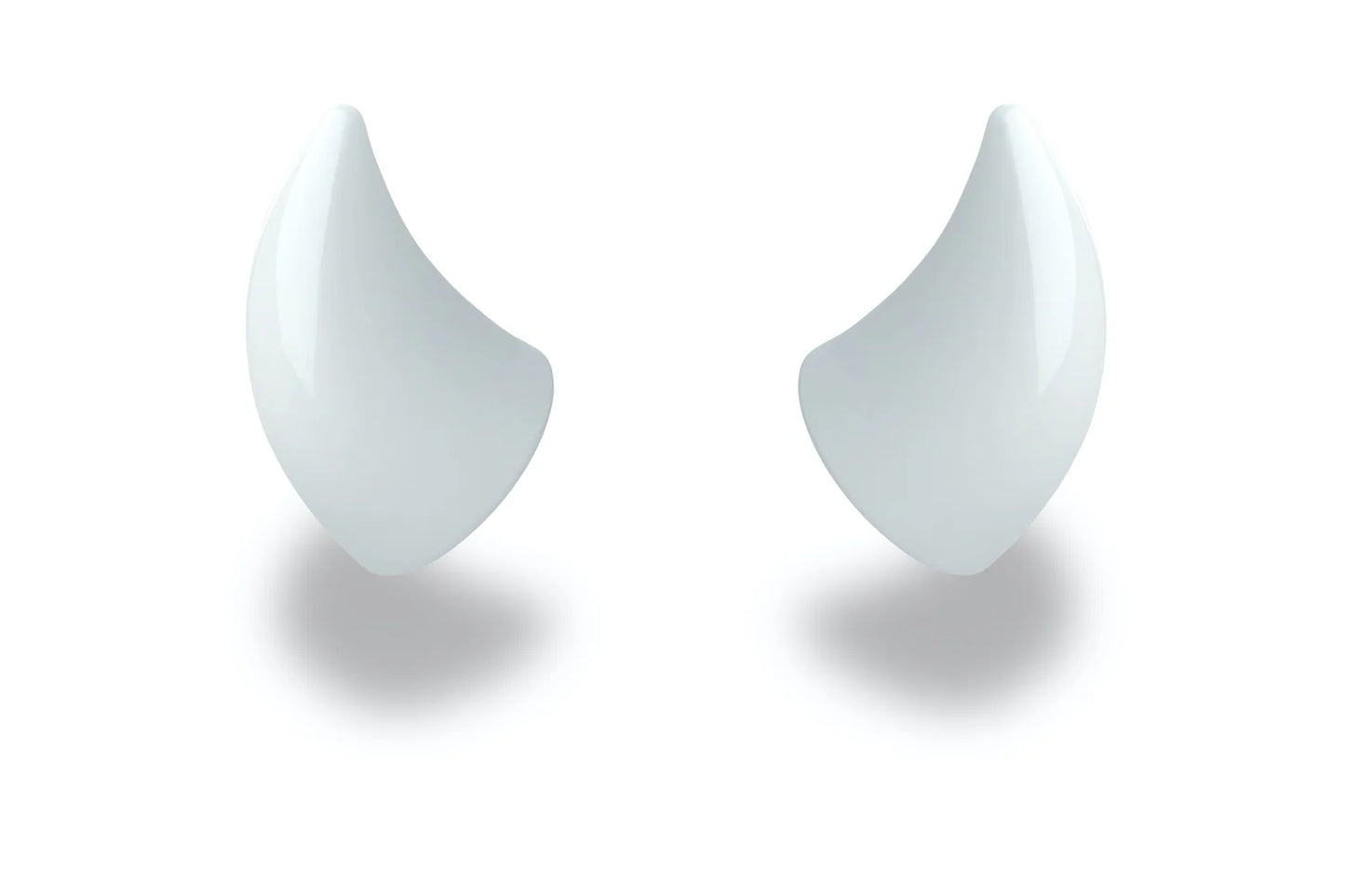 MagNeatOhz: Small White Devil Horns for Helmet